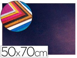 Goma EVA con purpurina Liderpapel 50x70cm. 60g/m² espesor 2 mm. bicolor azul rojo